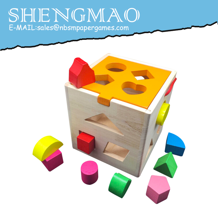 Digital number house children's wooden intelligence toy
