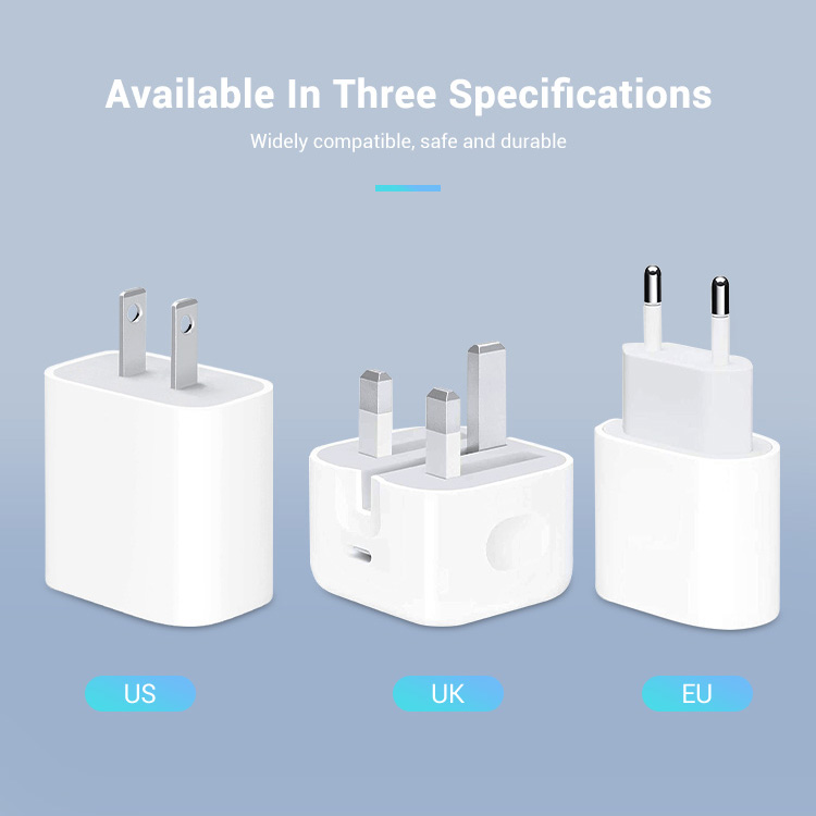 Apple 18W USB-C Power Adapter Spec UK EU US