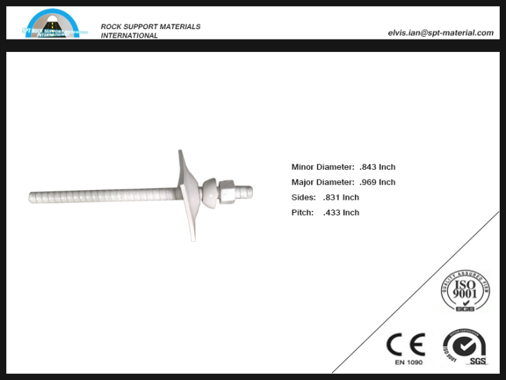 Continuous Left Hand Thread Bar-Long Pitch